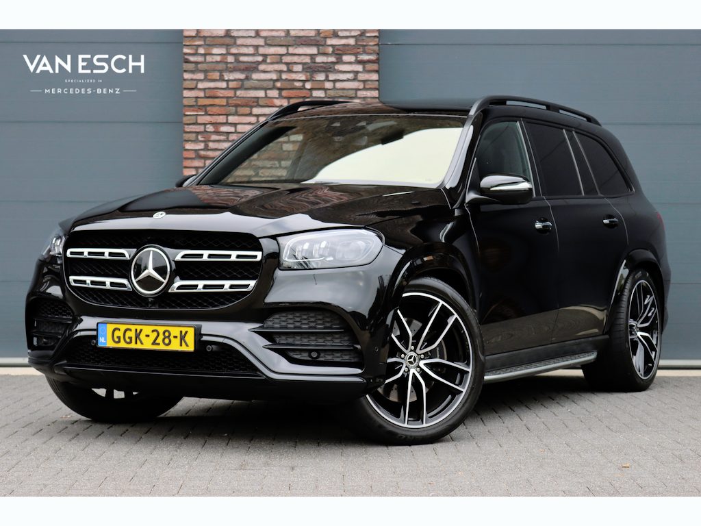 Mercedes-Benz GLS 400 d 4MATIC AMG Line Premium+ | 7pers | Luchtvering | Distronic+ | Massage | Stoelventilatie | Memory | Burmester | HUD | Trekhaak | Soft-Close | Vlakkenverwarming | Surround Camera |