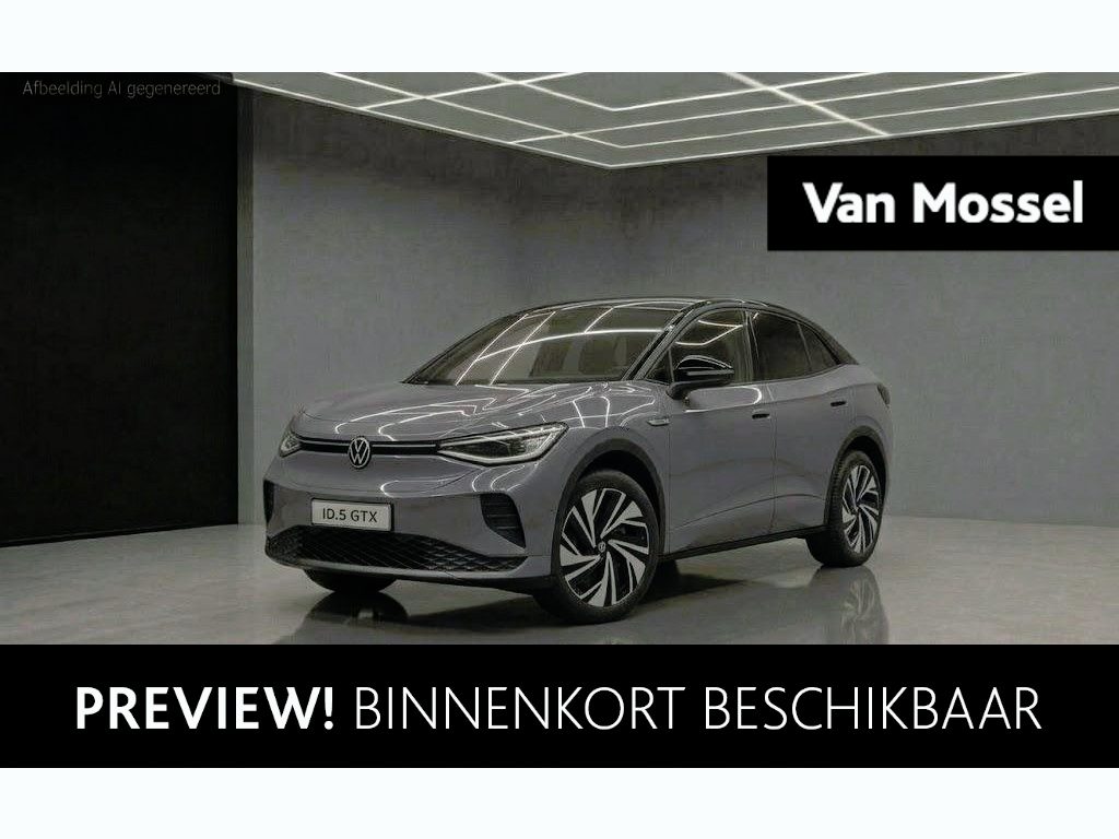 Volkswagen ID.5 GTX 4MOTION 79 kWh 340 PK| Panoramadak | Trekhaak | Warmtepomp | Navigatie | 360 Camera | Dodehoekdetectie | Elektrische Achterklep
