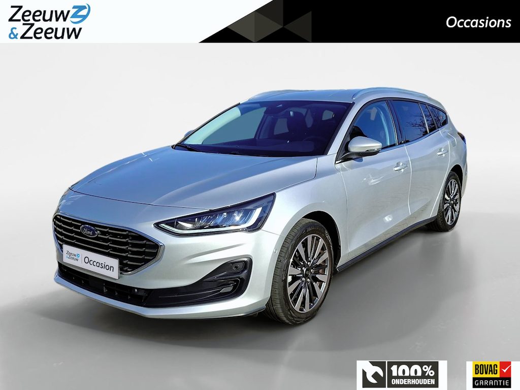 Ford Focus Wagon 1.0 EcoBoost Hybrid Titanium X | Dealeronderhouden | Stoel- stuur en voorruitverwarming | Navigatie