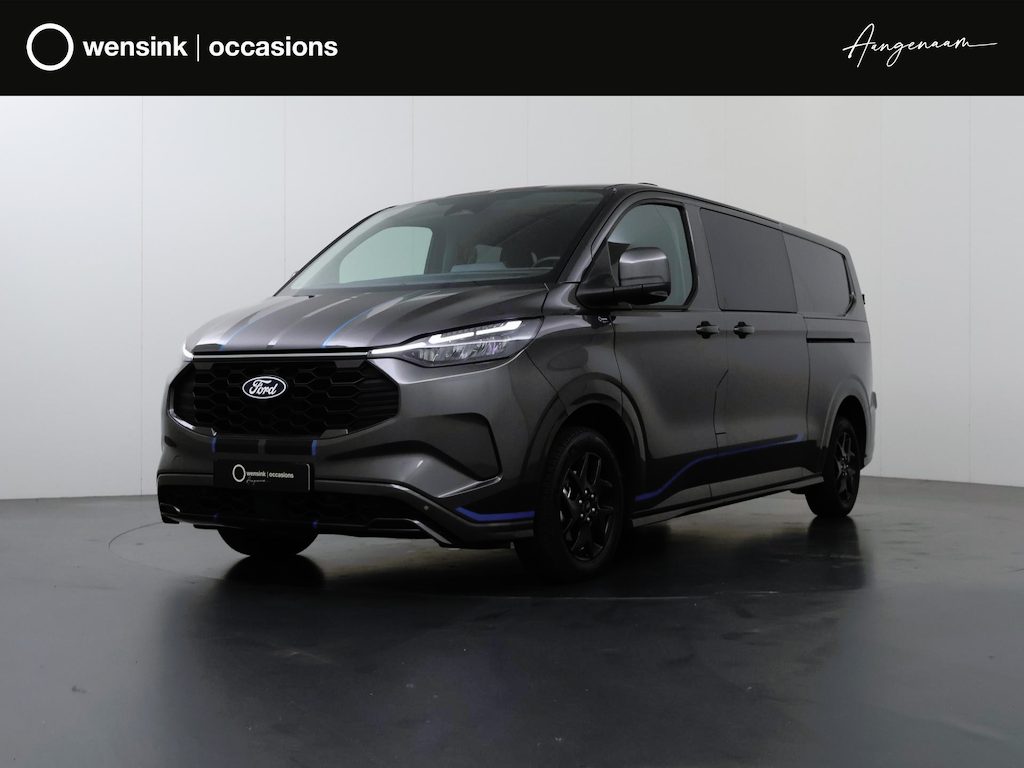 Ford Transit Custom 2.5 PHEV | SPORT | AUT. | DUBBEL CABINE | MARGE | MARGE | 2X ZIJSCHUIFDEUR | ADAPTIEVE CRUISE | CAMERA | STOEL EN STUURWIEL VERWARMING | ELEKTRISCHE TREKHAAK | BOM VOL IN OPTIES!