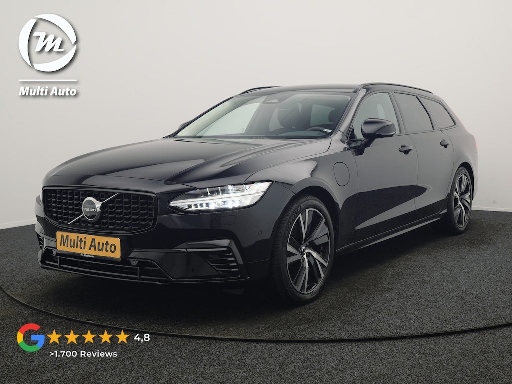 Volvo V90 2.0 T6 Plug-in hybrid AWD Plus Dark LONG RANGE PHEV 350pk Dealer O.H | Trekhaak Af Fabriek | Adaptive Cruise | 360 Camera | Harman / Kardon | Lederen Sportstoelen Memory & Verwarmd | Stuur Verwarmd | Keyless | Blis | Apple Carplay | Google Assistent | Virtual | 19"L.M | Plug In Hybrid |