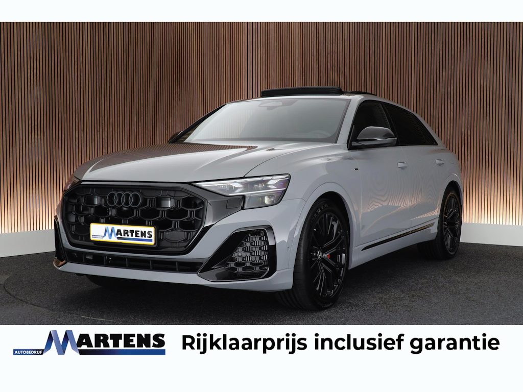 Audi Q8 60 TFSI e 490pk quattro Pro Line S Competition Trekhaak 360Camera HUD B&O Leder ACC Laser LED Keyless Navigatie Luchtvering Panoramadak