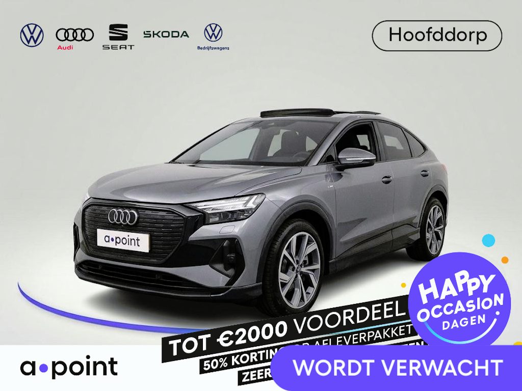 Audi Q4 Sportback e-tron 45 quattro S Edition 82 kWh 286pk | Panoramadak | 20 inch lichtmetalen velgen | 360° Camera | S-line interieur |