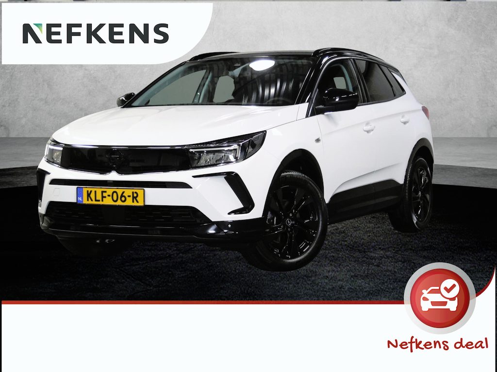Opel Grandland SUV GS 130 pk Automaat | AppleCarPlay/AndroidAuto | Stoel/Stuur/Voorruitverwarming | FULL LED | AGR Stoelen | Camera | Two-tone | Privacy Glass | Navigatie | Adaptief Cruise Control | Isofix |