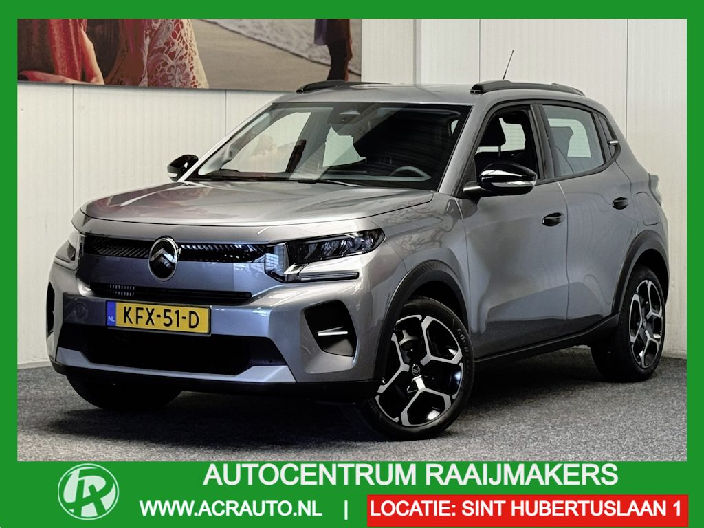 Citroën C3 1.2 TURBO PLUS 100PK NIEUW MODEL 2025 40 STUKS OP VOORRAAD !!! NAVIGATIE VIA APPLE CARPLAY/ANDROID CRUISE CONTROL AIRCO BLUETOOTH TELEFOON RIJSTROOKSENSOREN PDC ZEER MOOI !!