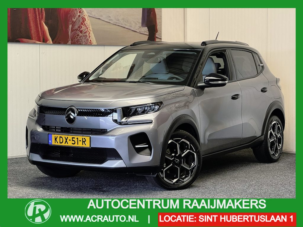 Citroën C3 1.2 TURBO 100PK MAX NIEUW MODEL 2025 NAVIGATIE CRUISE CONTROL CLIMATE CONTROL APPLE CARPLAY/ANDROID RIJSTROOKSENSOREN ACHTERUITRIJCAMERA ZEER MOOI !!
