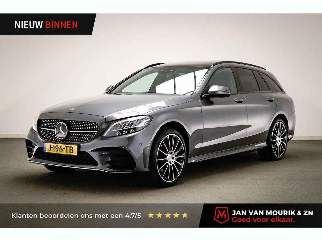 Mercedes-Benz C-klasse Estate 200 4MATIC Premium Plus Pack | PANORAMADAK | HOUTAFWERKING | DAB | APPLE | TREKHAAK | 19"