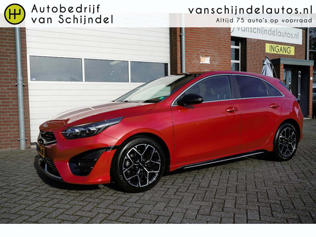 Kia Ceed 1.5 T-GDI 160PK GT-LINE VOL LUXE ORIGINEEL NEDERLANDS SEPT 2022 PANORAMADAK FULL LED CAMERA 17INCH LEDER/ALCANTARA ANDROID/APPLECARPLAY NAVI CRUISE STOEL+STUURVERWARMING KEYLESS ENZ...