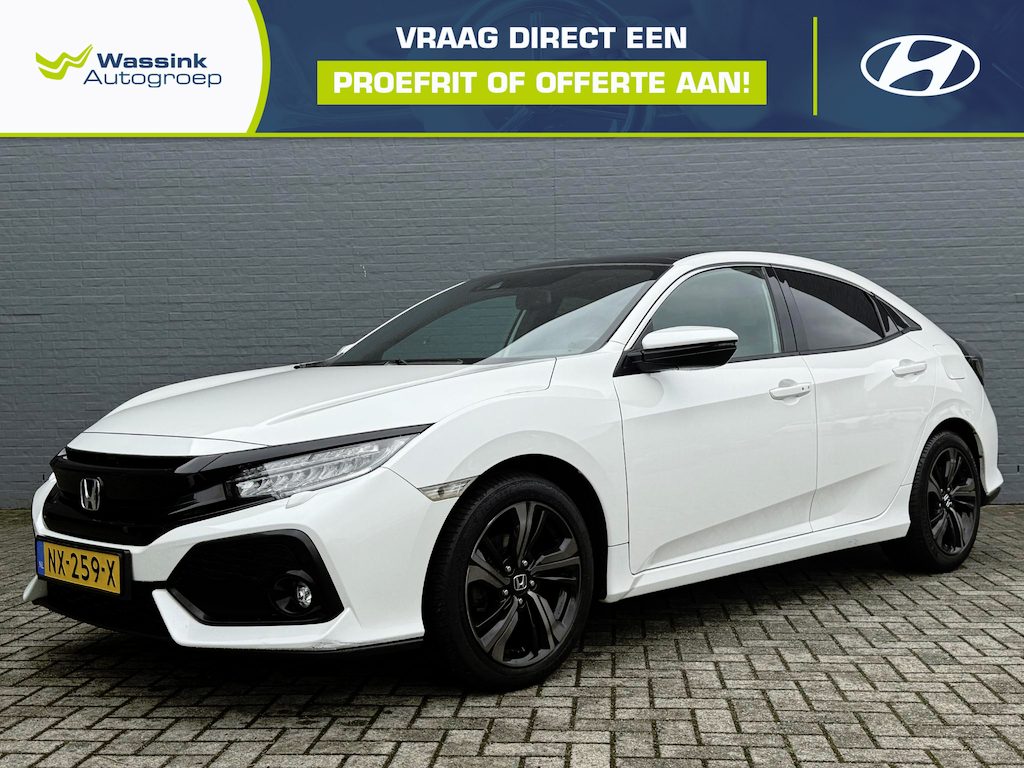 Honda Civic 1.0 i-VTEC Executive | Stoelverwarming | Panoramadak | Adaptive Cruise controle | Lichtmetalen Velgen |