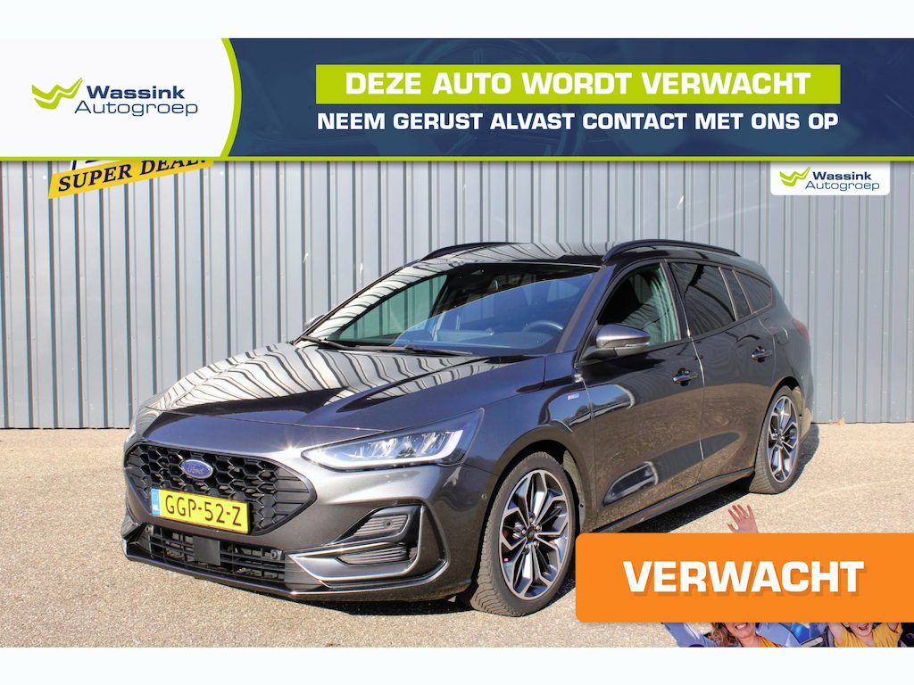 Ford Focus Wagon 1.0 EcoBoost Hybrid ST Line X 155 pk Automaat | Navigatie | Carplay | Verwarmde Voorruit / Stoelen / Stuur | AGR Stoelen | Trekhaak | All Season Banden