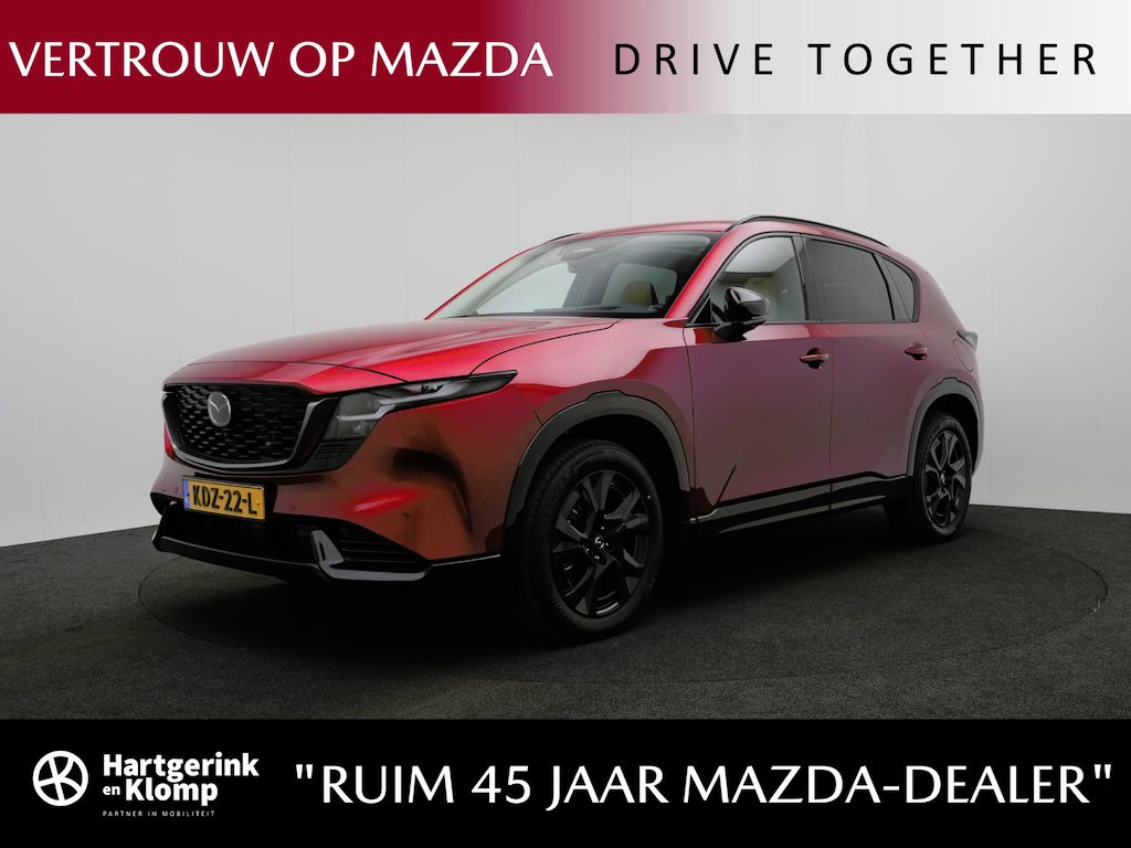 Mazda CX-5 2.5 E-SKYACTIV G Homura automaat | Panorama Pack | Tan lederen interieur | elektrisch wegklapbare trekhaak | demo voordeel