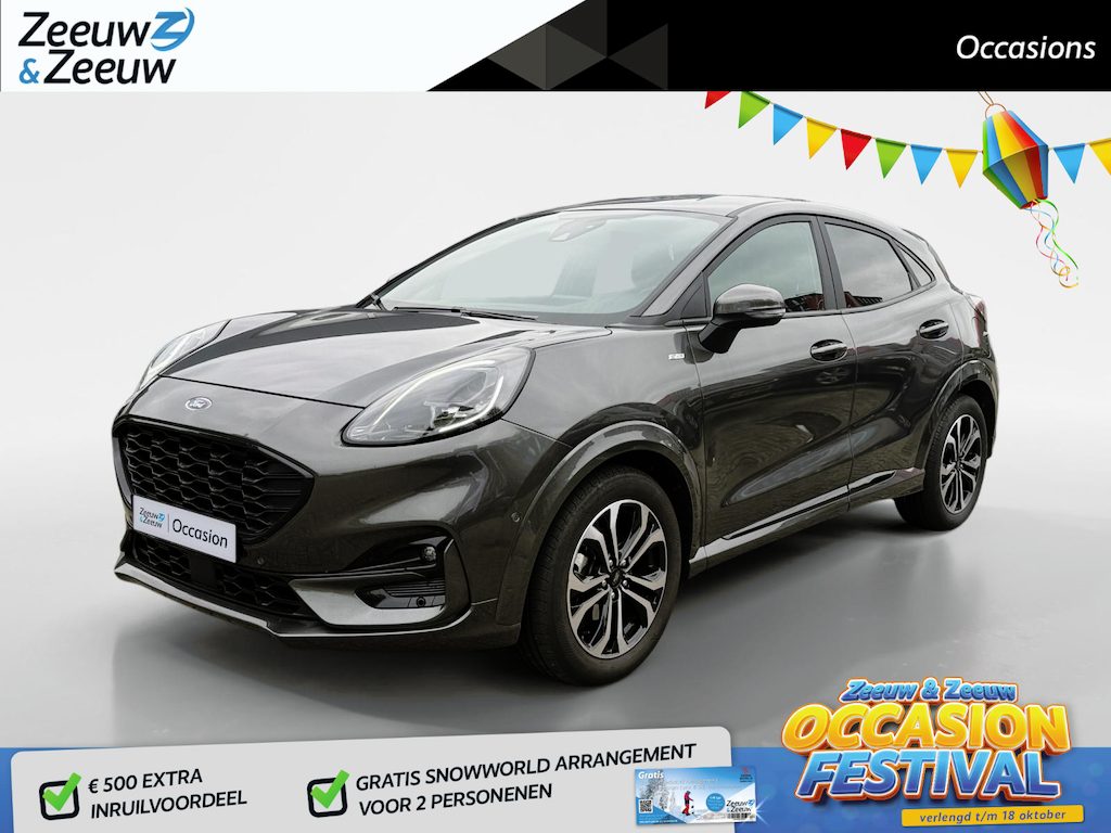 Ford Puma 1.0 EcoBoost Hybrid ST-Line | TREKHAAK | STOEL, STUUR EN VOORRUITVERWARMING | ACHTERUITRIJCMAREA | NAV |