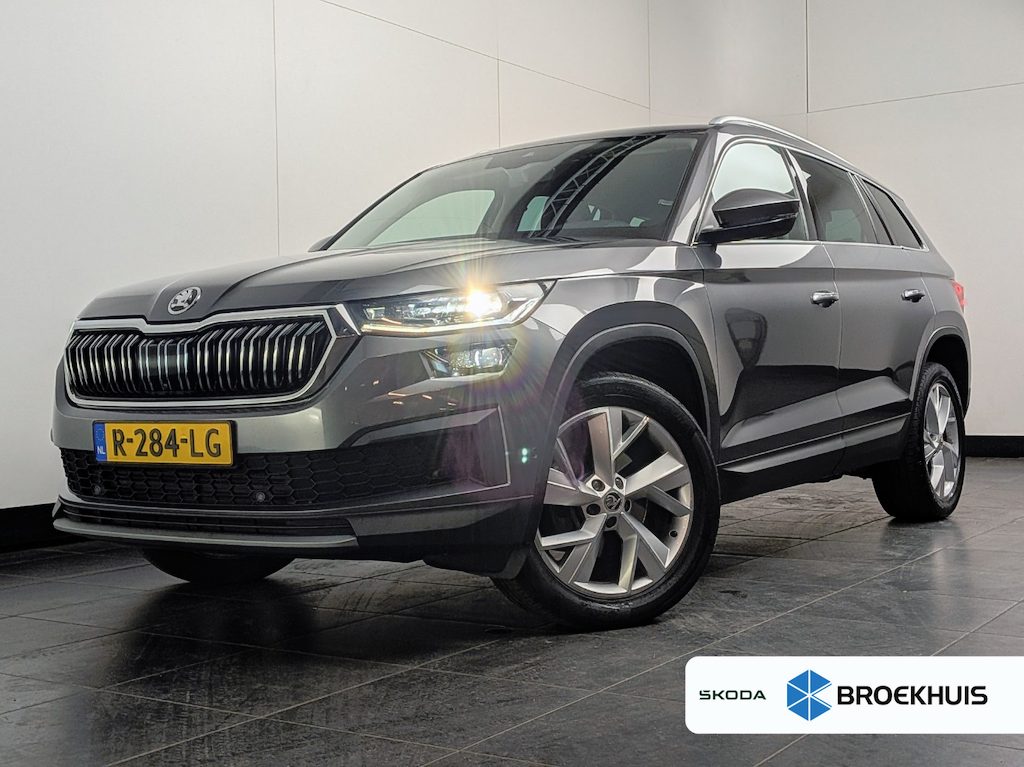 Skoda Kodiaq 1.5 TSI Business Edition Plus 7p. l 360gr Camera l Stoel en Stuurverwarming l Elekt. Klep l Elektr. Trekhaak l Elektr. Stoel incl Memory l