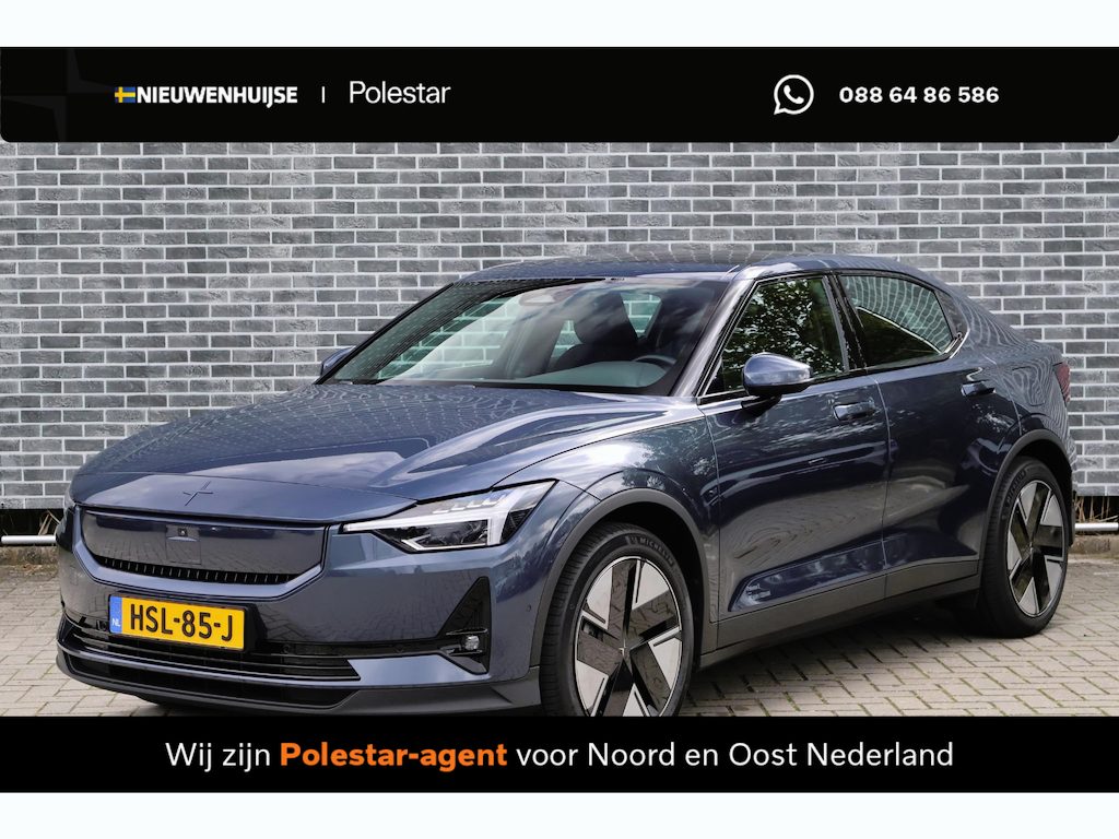 Polestar 2 Long Range Single Motor 82 kWh | Trekhaak | Panoramadak | 360 Graden Camera | Keyless Entry | Elektrische Achterklep | Elektrisch Verstelbare Voorstoelen | Stoelverwarming | Cruise Control Adaptief | BLIS | Google Navigatie | Apple Carplay | Android Auto