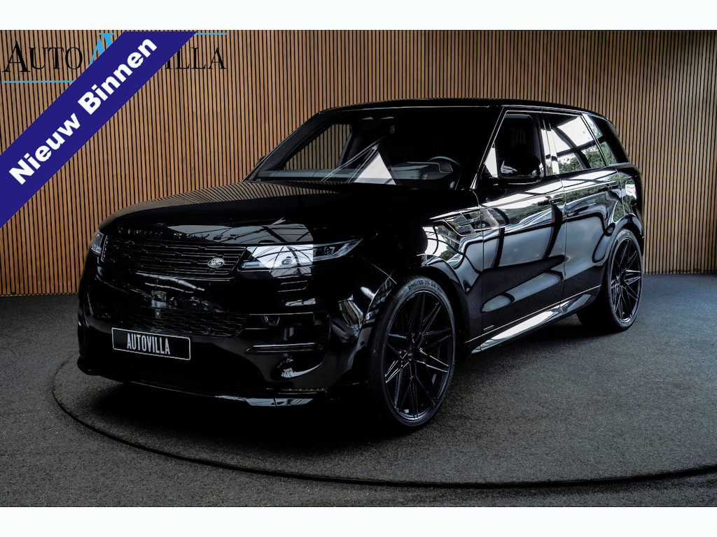 Land Rover Range Rover Sport 3.0 P510e Panodak HUD Leer 360° ACC Rear Entertainment 24'' LM velgen Navi Elektr. achterklep Alcantara hemel Elektr. trekhaak Meridian soundsystem Lederen dashboard Climate voor & achter Memory seats Stoelverwarming voor & achter Stuurverwarming Stoelventilatie voor & achter PDC