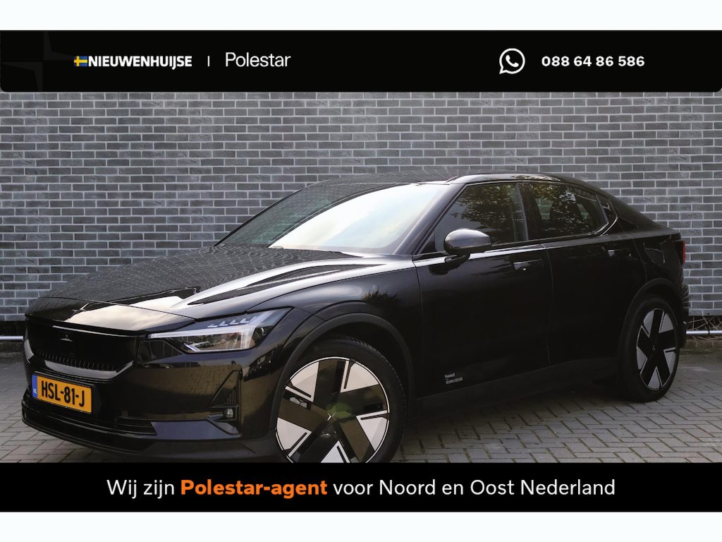 Polestar 2 Long Range Single Motor 82 kWh | Trekhaak | Panoramadak | 360 Graden Camera | Keyless Entry | Elektrische Achterklep | Elektrisch Verstelbare Voorstoelen | Stoelverwarming | Cruise Control Adaptief | BLIS | Google Navigatie | Apple Carplay | Android Auto