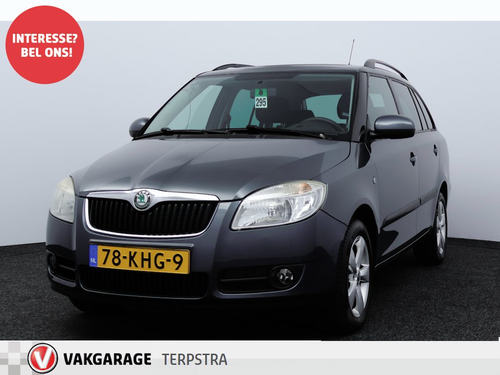 Skoda Fabia Combi 1.4-16V Tour/ D-Riem Verv 91.000KM!/ Trekhaak/ 15''LMV/ Clima/ Cruise/ Radio-CD/ Elek.Pakket/ Isofix/ Metallic Lak.