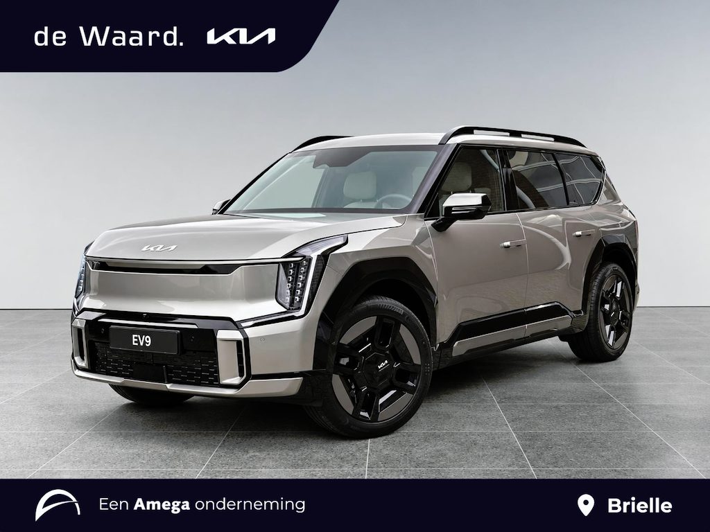 Kia EV9 GT-Line AWD 99.8kWh 385pk | €2.000 VOORDEEL | VEGAN LEDEREN STOELBEKLEDING 'GT-LINE | SCHUIF/KANTELDAK | HEAD-UP DISPLAY | MERIDIAN PREMIUM AUDIO  | 360° CAMERA |