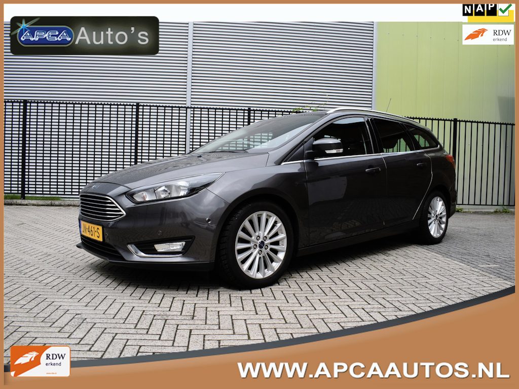 Ford Focus Wagon 1.5 Titanium 6 mnd GARANTIE Nwe DBriem DealerOH Parkeer assist Navi Climate CruiseC Trekhaak
