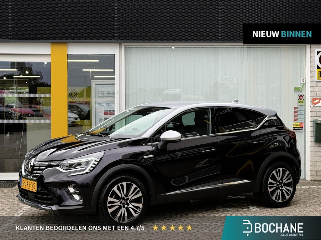 Renault Captur 1.3 TCe 130 Initiale Paris | NAP | Trekhaak | 360 graden camera | Leer | Stoelverwarming | Cruise Adaptief | Bose Audio |