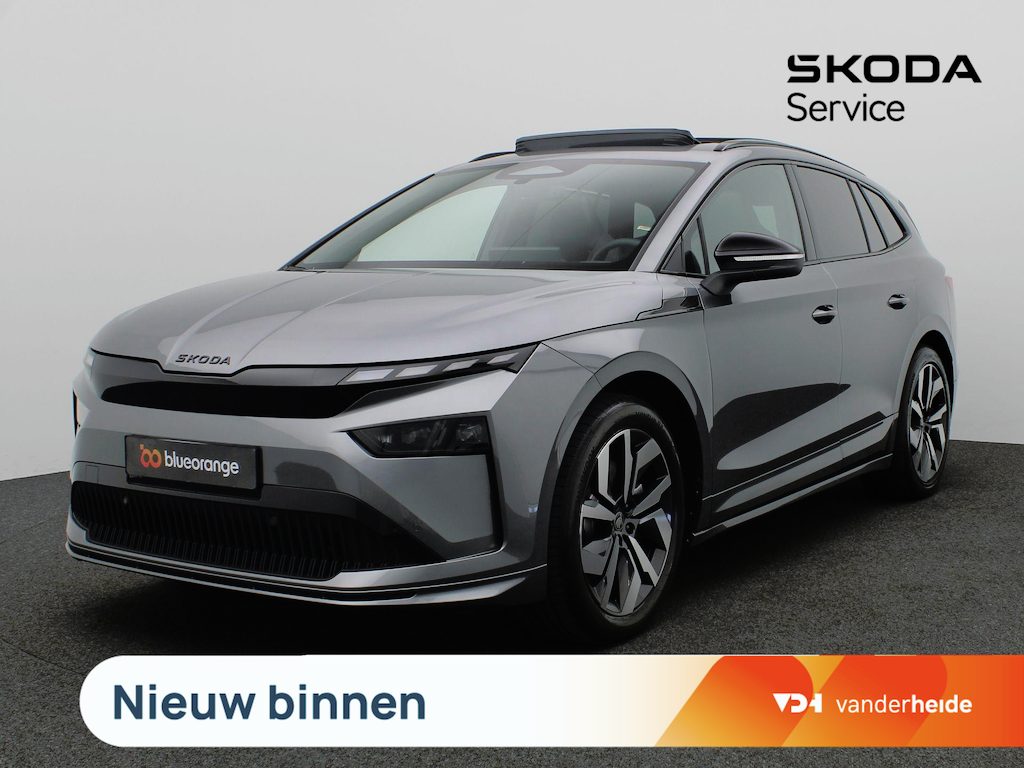 Skoda Enyaq 85 Sportline Tour Edition 286PK Aut. Panoramadak, Trekhaak, Keyless, Elektr. Achterklep, 20" LM Velgen, Achteruitrijcamera, 2000KG Trekgewicht, Stoel-Stuurverwarming, Matrix LED Verlichting