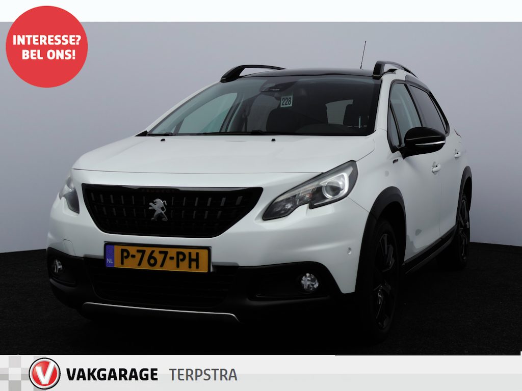 Peugeot 2008 1.2 PureTech Allure/ D-Riem Verv 100.000KM!/ Automaat/ Pano-Dak/ Stoelverw./ Camera/ LEDER/ Apple+Android/ Clima/ Navi/ Cruise/ Bluetooth/ Elek.pakket/ Isofix/ PDC V+A.