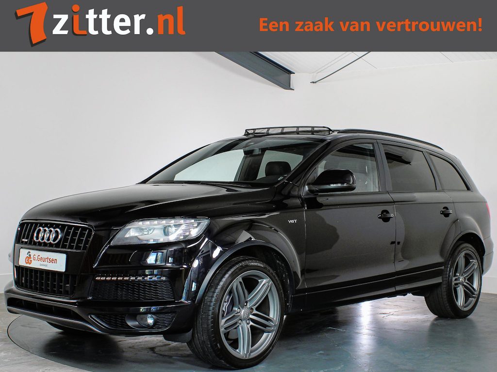 Audi Q7 3.0 TFSI quattro S-Line 7-Persoons Trekhaak, Panoramadak, ACC, Luchtvering, 333PK, Volleder,