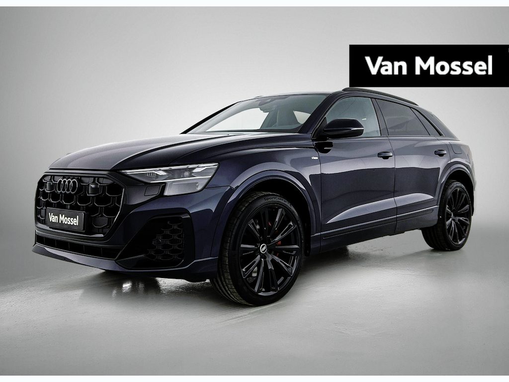 Audi Q8 55 TFSI e quattro Pro Line S | Glazen panoramadak | Bang & Olufsen Premium 3D | Comfortsleutel | Trekhaak | Optiekpakket Zwart Plus | leder Bekleding met S-logo |  Lichtpakket plus | Glas Donker Tint | Comfortsleutel | Elektrische Voorstoelen | Uitgebreide voorverwarming.