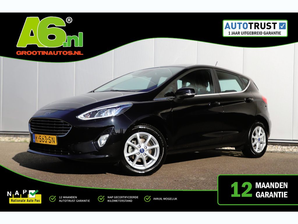 Ford Fiesta 1.0 EcoBoost Titanium 95PK Navigatie LMV Carplay Android Keyless LED Climate Cruise Control