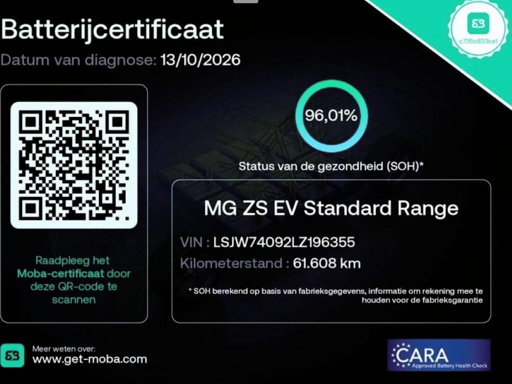 MG MG ZS EV Luxury 45 kWh 96% SOH PANORAMADAK|CAMERA|STOELVERWARMING