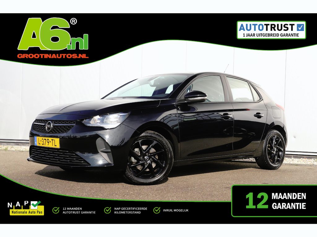 Opel Corsa 1.2 Edition 102PK Zwarte LMV Carplay Android Airco Cruise Control Parkeersensor Rijstrooksensor