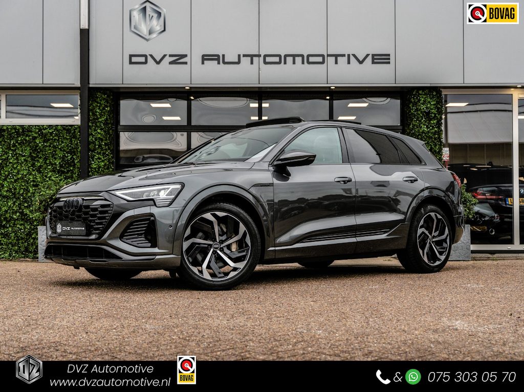 Audi Q8 e-tron 50 Quattro S Edition 95 kWh | SOH 92% | Pano | ACC | Dodehoek | Camera | BTW