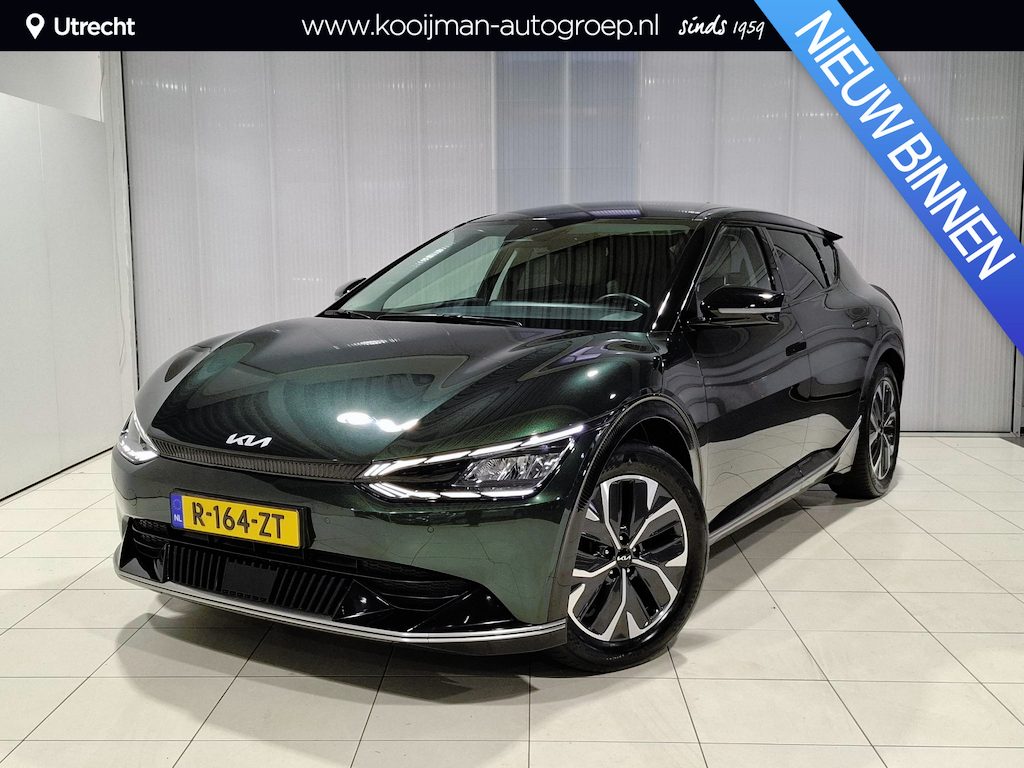 Kia EV6 Plus Advanced 77.4 kWh Trekhaak, SOH 100% Stoel en stuur verwarming, Apple Carplay/Android Auto, navigatie, camera.