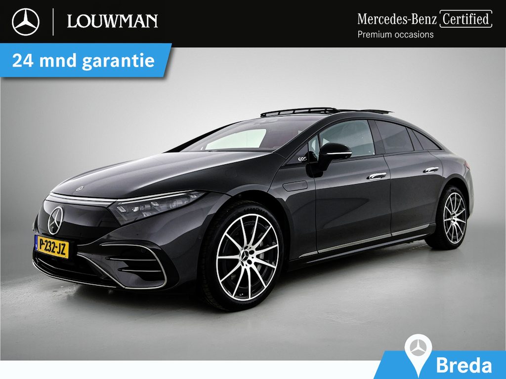 Mercedes-Benz EQS 450+ AMG Line 108 kWh AMG Line | Panorama Schuif-kanteldak | Airmatic | Head-up display | Parkeerpakket met remote parkeerfuncties | Distronic. Inclusief 24 maanden MB Certified garantie voor Europa.