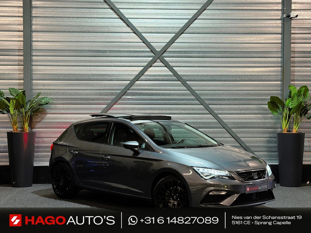 SEAT Leon 1.8 TSI FR AUT/180-PK!/LED/LEDER/PANO/SFEERV/NAVI/CARPLAY/BEATS/CRUISE/ACC/PDC/DCC/VDOH/12-MND-GARANTIE
