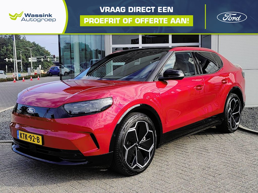 Ford Capri Premium Extended Range RWD 79 kWh | Navigatie | SOH 99,9% | Leder interieur | Panoramadak | Elektrische stoelen en Kofferklep |