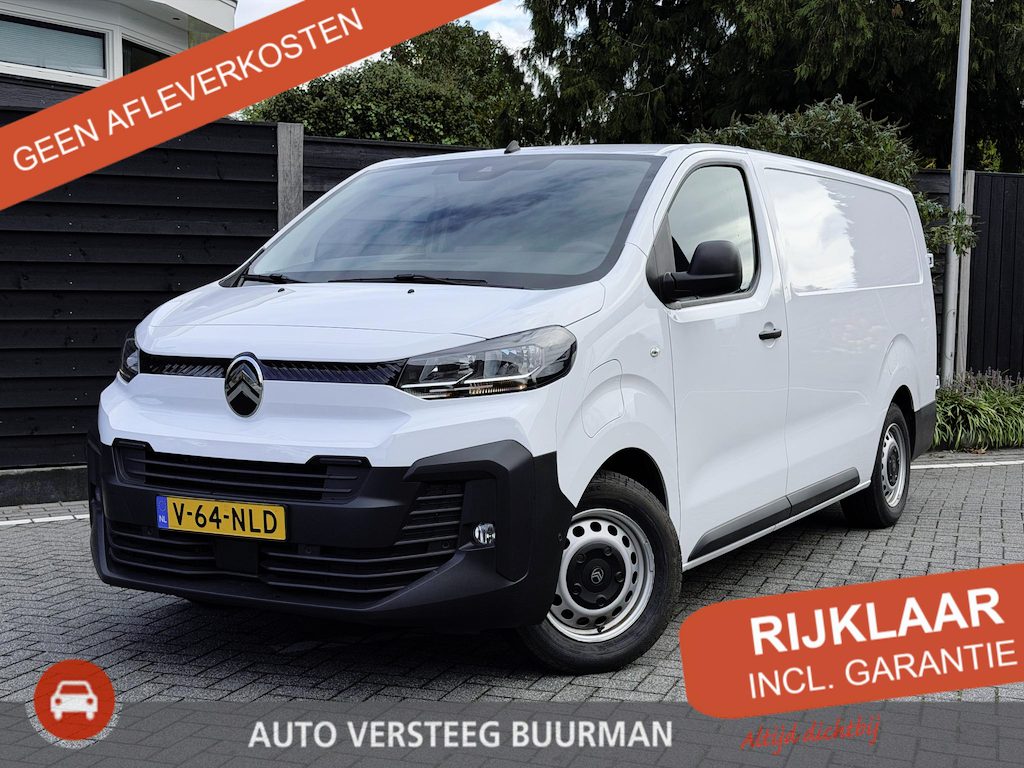 Citroën E-Jumpy L3 75 kWh 136PK Automaat Navigatie, Achteruitrijcamera, Parkeersensoren, Apple Carplay, Android Auto, Cruise Control