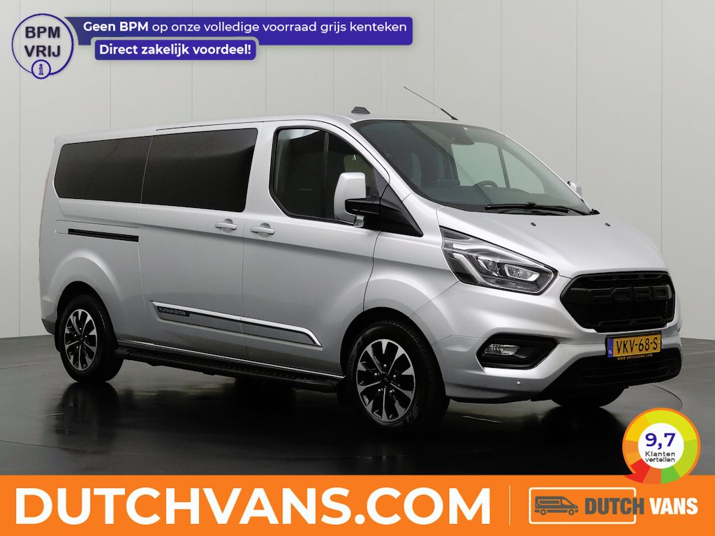 Ford Transit Custom 2.0TDCI 130PK Lang Platinum Edition Dubbele Cabine | Bomvol !! | 2xSchuifdeur | Trekhaak