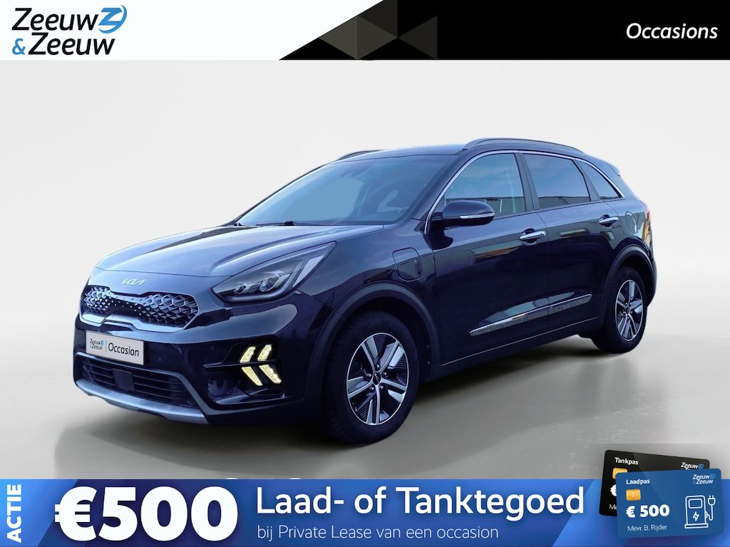 Kia Niro Hybrid 1.6 GDi PHEV DynamicPlusLine | Climate control | Leder | Stoel,- en stuurverwarming | Keyless | Navigatie | Dodehoek detectie | 16 inch LM-velgen | Parkeercamera |