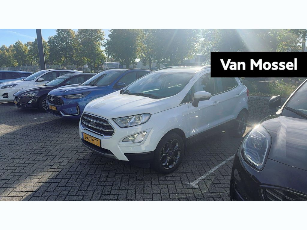 Ford EcoSport Titanium | 125 PK | TREKHAAK | CLIMATE CONTROL | NAVIGATIE | B &O AUDIO | PARKEERSENSOREN VOOR EN ACHTER | CAMERA | LAGE KILOMETERSTAND |