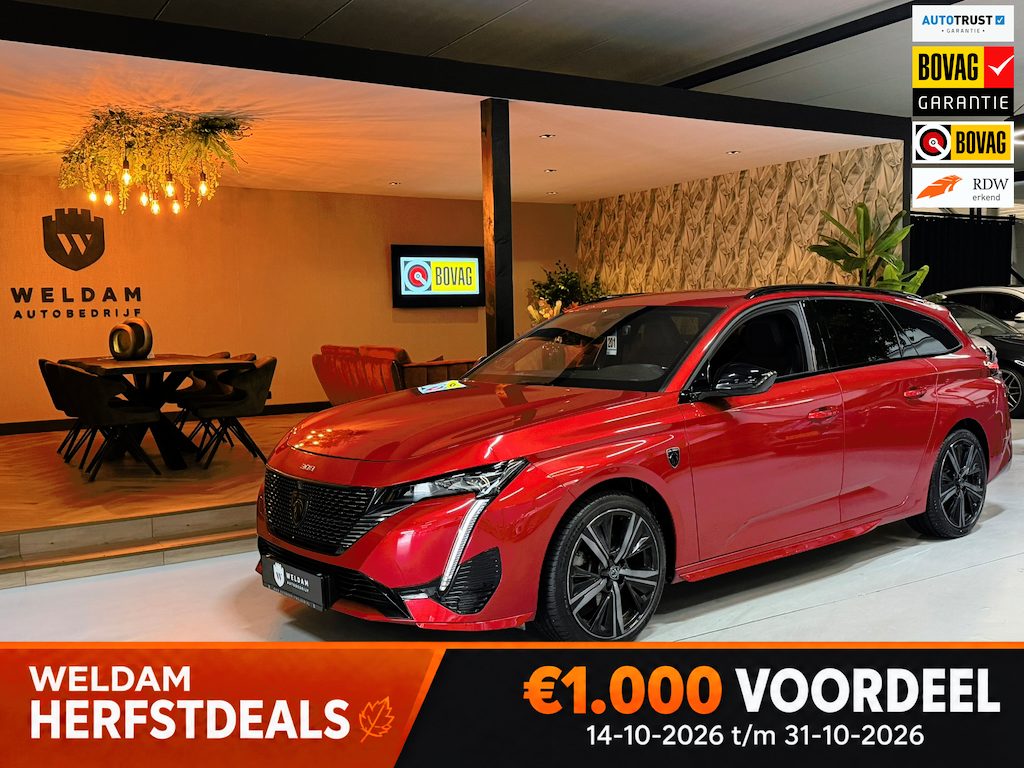 Peugeot 308 1.2 PureTech GT Pack Garantie|Memory|Massage|360grCamera|ACC|Lane|Virtual|Leder|Carplay|LED|Rijklaar
