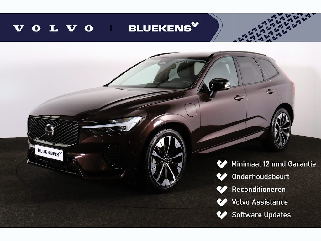 Volvo XC60 T6 Recharge AWD Ultra Dark - Luchtvering - Panorama/schuifdak - IntelliSafe Assist & Surround - 360º Camera - Harman/Kardon audio - Adaptieve LED koplampen - Verwarmde voorstoelen, stuur & achterbank - Parkeersensoren voor & achter - Elektr. bedienb. voorstoelen met geheugen - Head up display - Draadloze tel. lader - Extra getint glas - Inklapbare trekhaak - 20' LMV