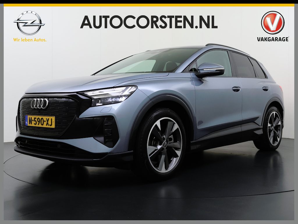 Audi Q4 e-tron SOH 92% 300PK Quattro Launch Edition Advanced Plus 82kWh Warmtepomp Adap.Cruise Trekhaak Head-Up Camera Elek.Stoelen+Memory +Verwarmd Navi 3 Zone Ecc Elek.Achterklep Keyless advanced Apple Carplay/Android Auto Bluetooth Privacy Glas Lmv Matrix-Led Isofix 1.200KG Trekgewicht Origineel Nederlandse Auto