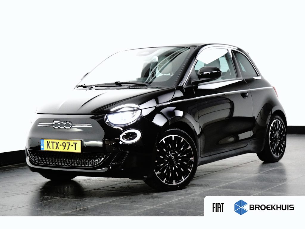 Fiat 500 La Prima 42 kWh | Leder | Navigatie | Adaptive Cruise Control | Dodehoekdetectie | !!