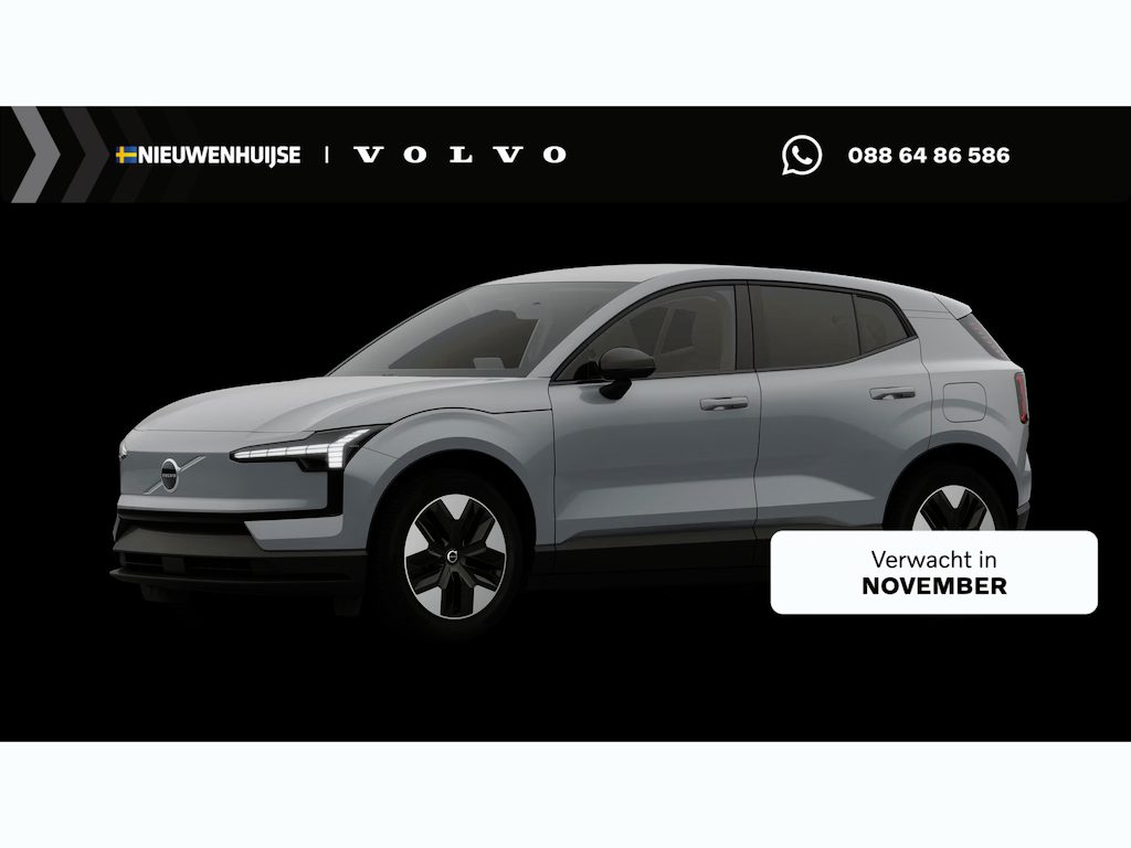 Volvo EX30 P5 Long Range Plus Europa 69 kWh | Adaptive Cruise Control | Indigo Interieur | Stoel + Stuurverwarming | elektr. stoelen | camera | Getint Glas | Harman Kardon Audio | BLIS Dodehoek Detectie |