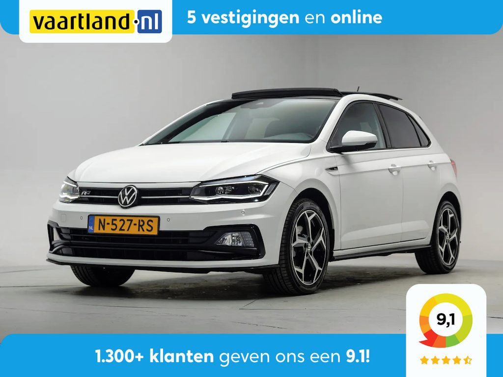 Volkswagen Polo 1.0 TSI R-Line Highline Aut. [ Adapt.cruise Panoramadak Camera Stoelverwarming ]