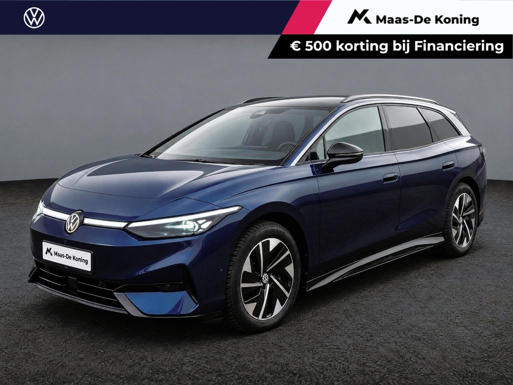 Volkswagen ID.7 Tourer Pro 77 kWh 210kW/286PK · Trekhaak · Navigatie · 360°Camera + parkeersensoren · Garantie t/m 17-10-2027