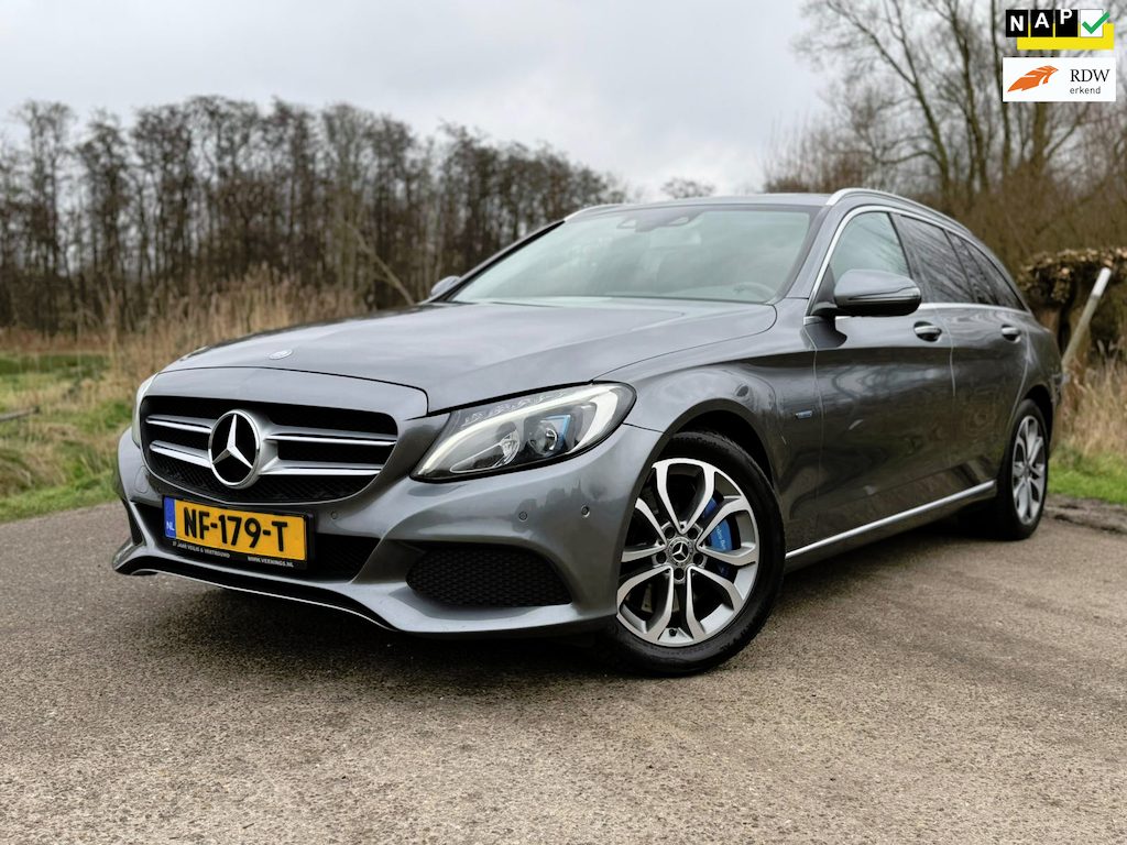 Mercedes-Benz C-klasse Estate 350 e Lease Edition Plus 17inch Cruise Control Leder Clima Navi Stoelverwarming NAP