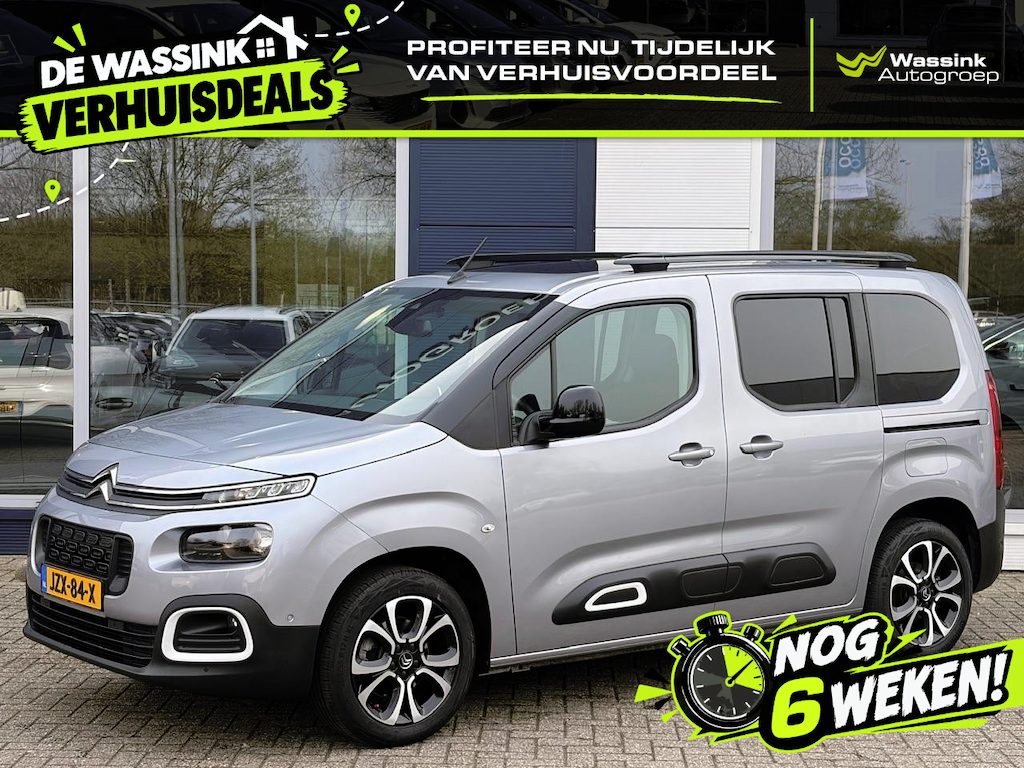 Citroën Berlingo 1.2 Shine 130pk Automaat | Navigatie | Cruise Control | Climate Control | Panoramadak | Automaat | Parkeercamera | Apple Carplay/Android Auto
