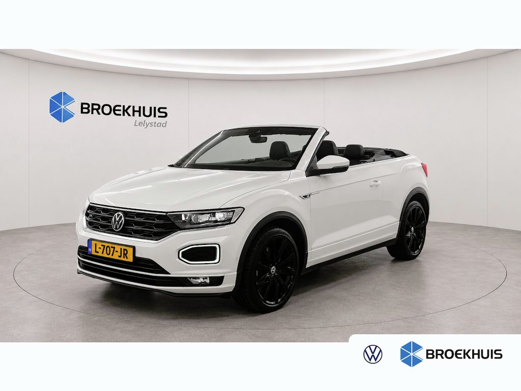 Volkswagen T-Roc Cabrio 1.5 TSI 150PK R-LINE AUTOMAAT / NAVI / CLIMA / FULL-LED / KEYLESS / PDC / 19" LMV / CAMERA / ALCANTARA / 2X R-LINE / ORG. NL.  !!